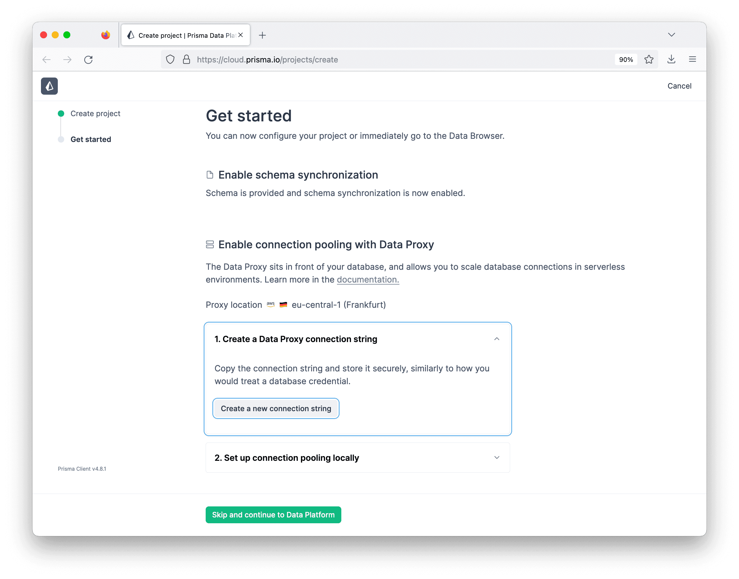 Connect your project to your GitHub repository