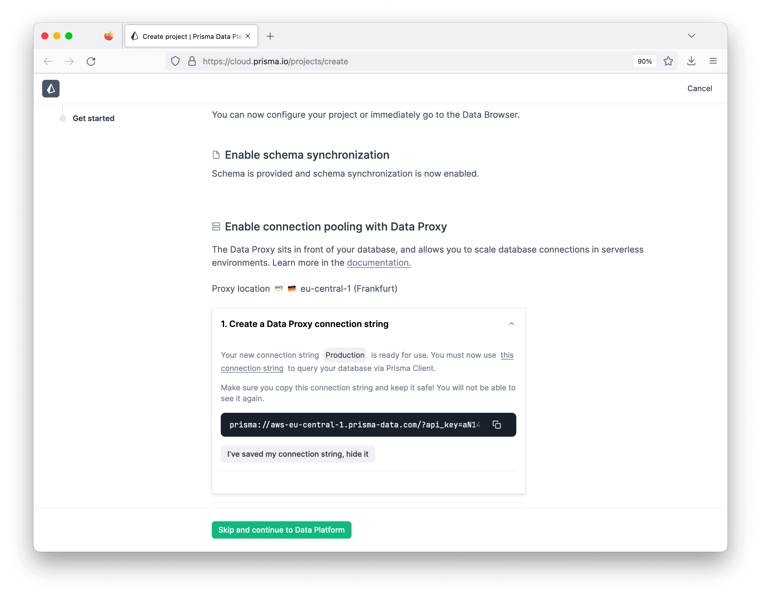Connect your project to your GitHub repository