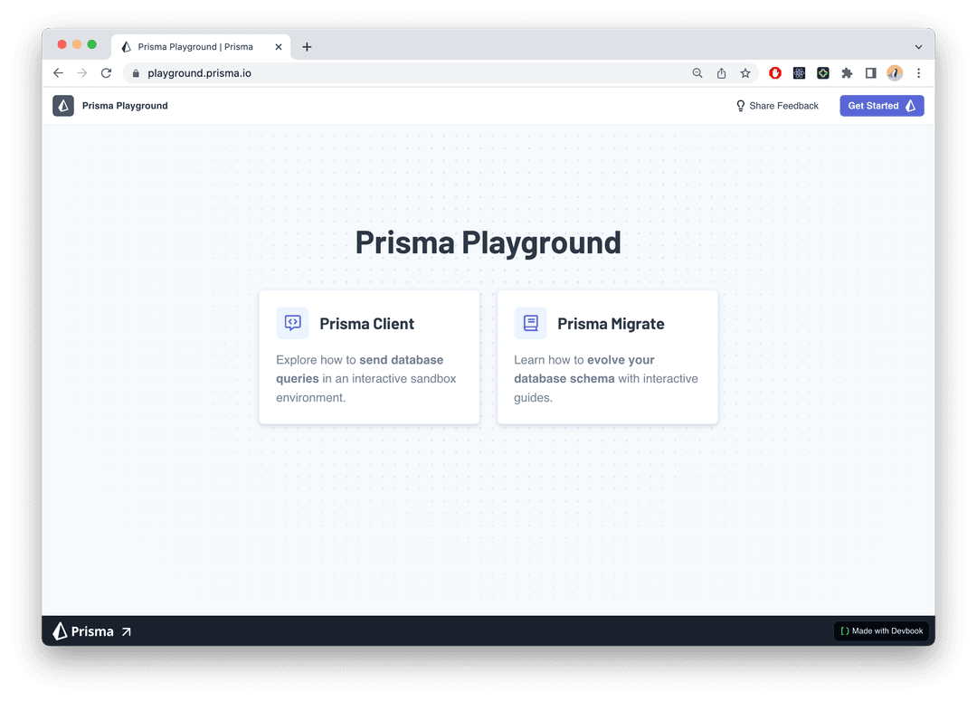 Prisma Playground An Interactive Learning Experience for Prisma