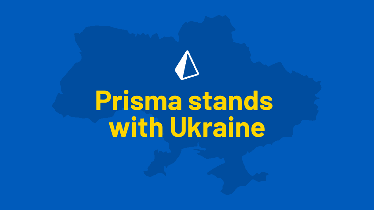 Prisma stands with Ukraine