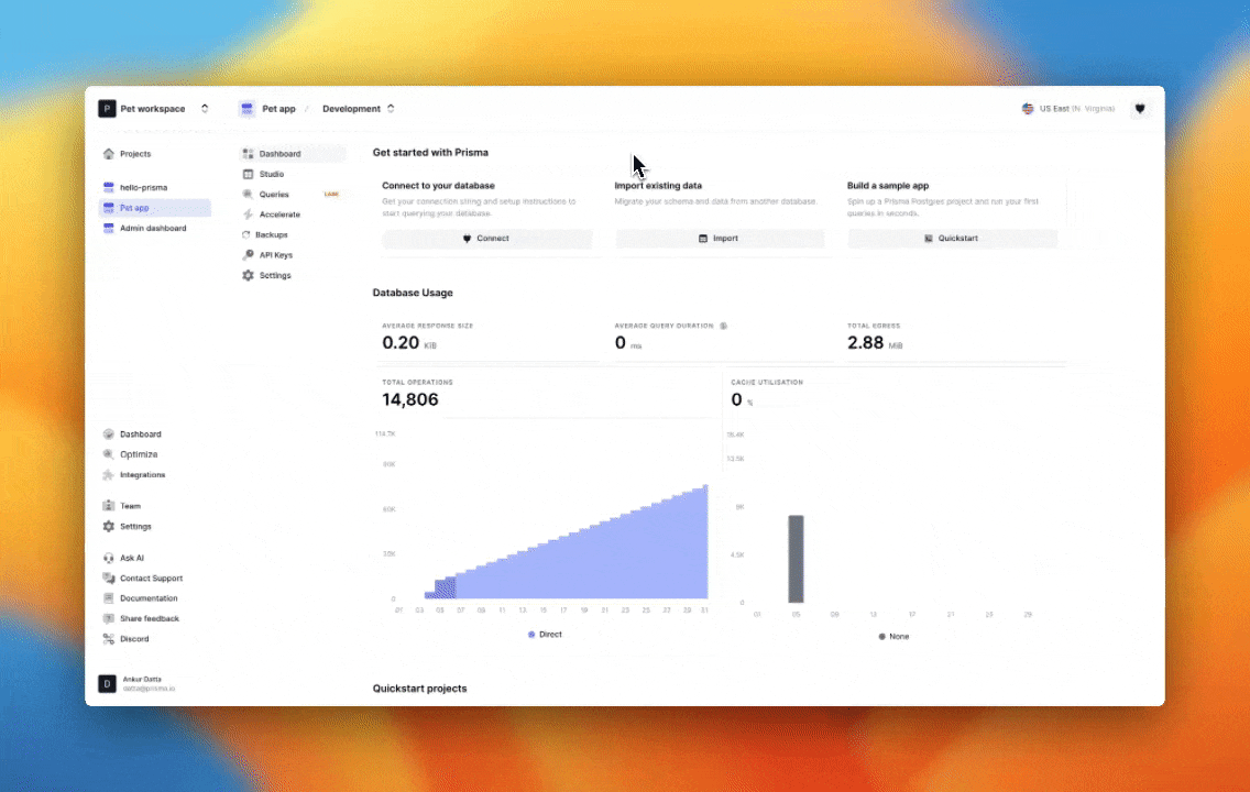 query insights dashboard