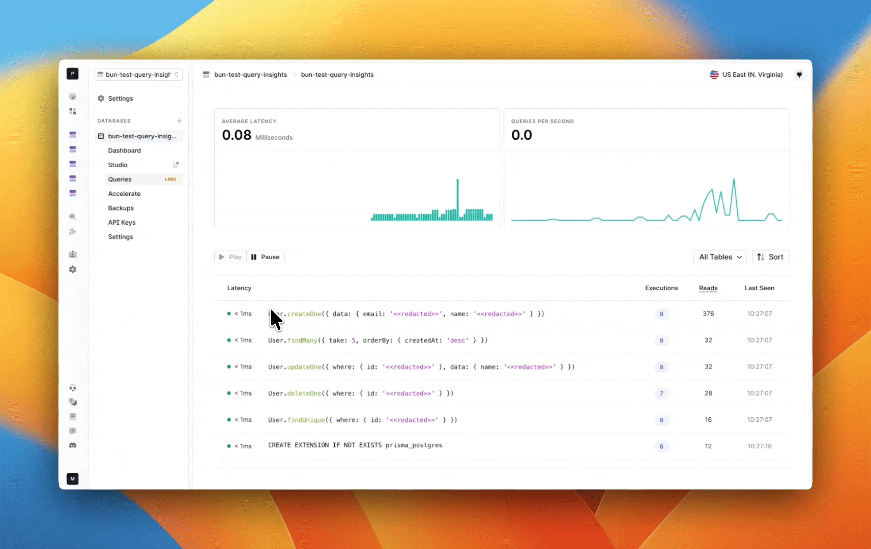 query insights orm to sql