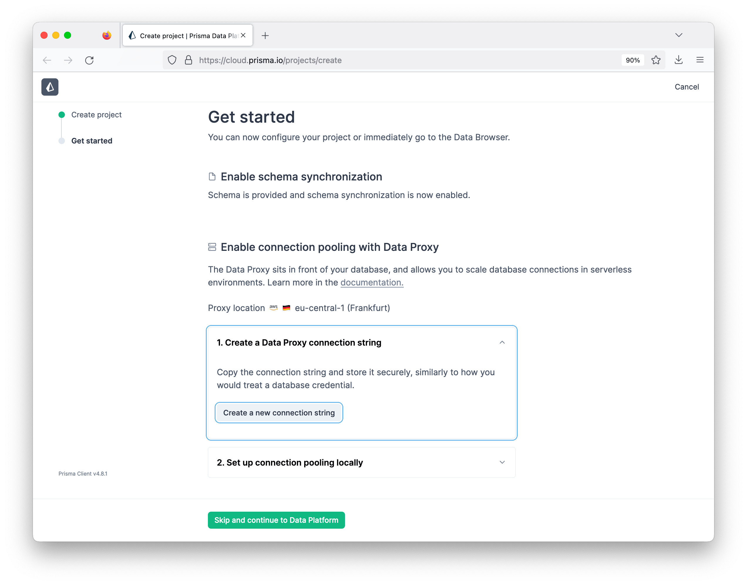 Connect your project to your GitHub repository