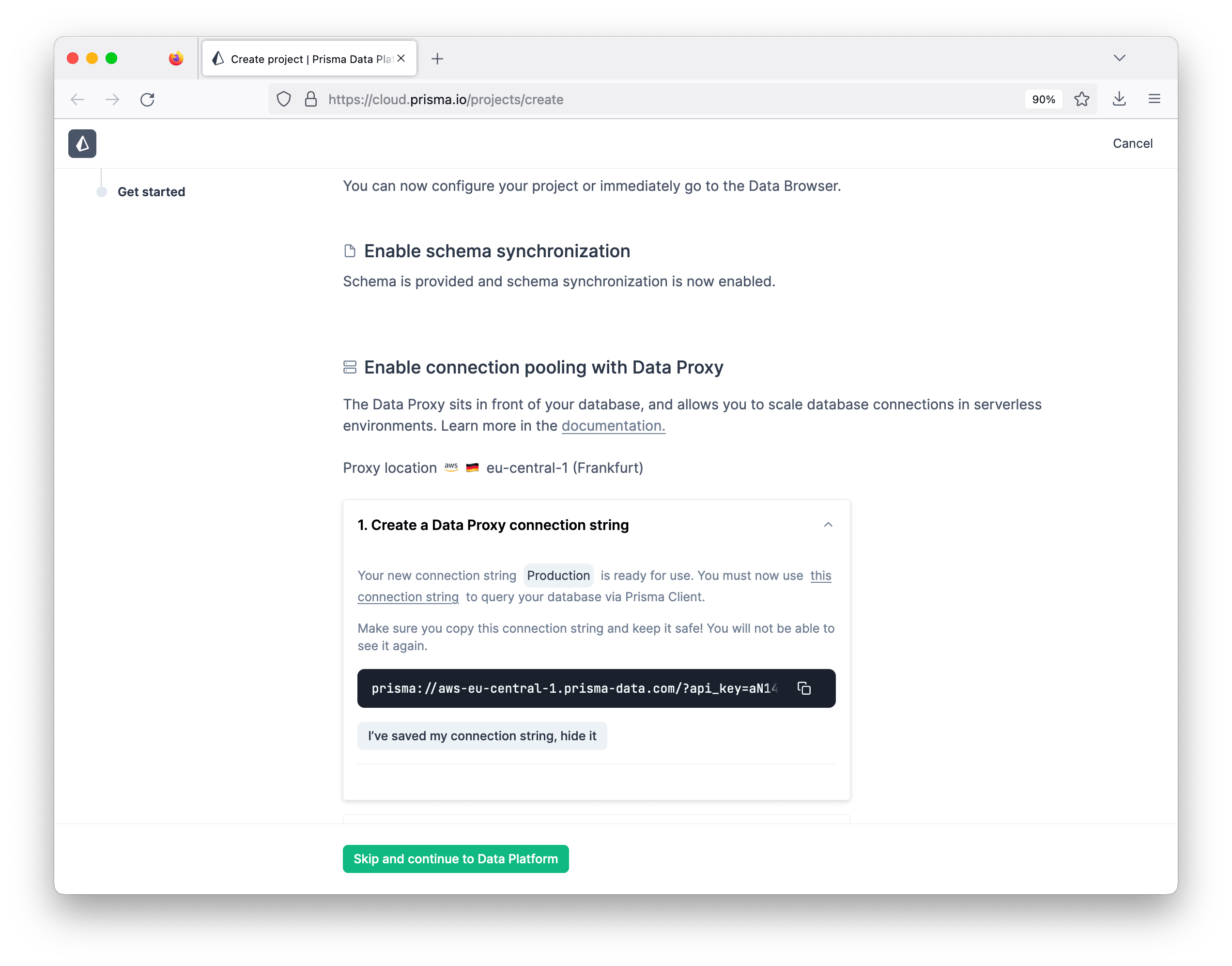 Connect your project to your GitHub repository