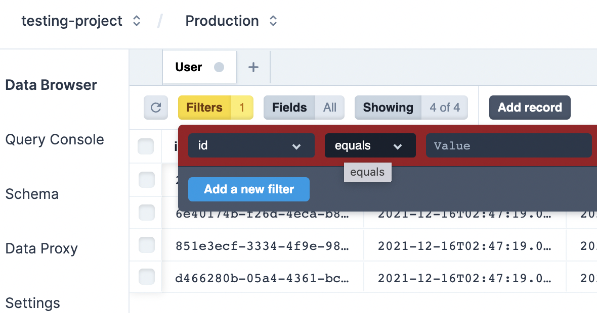 Prisma Data Browser