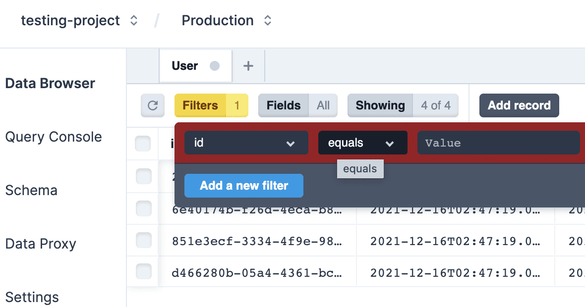 Prisma Data Browser