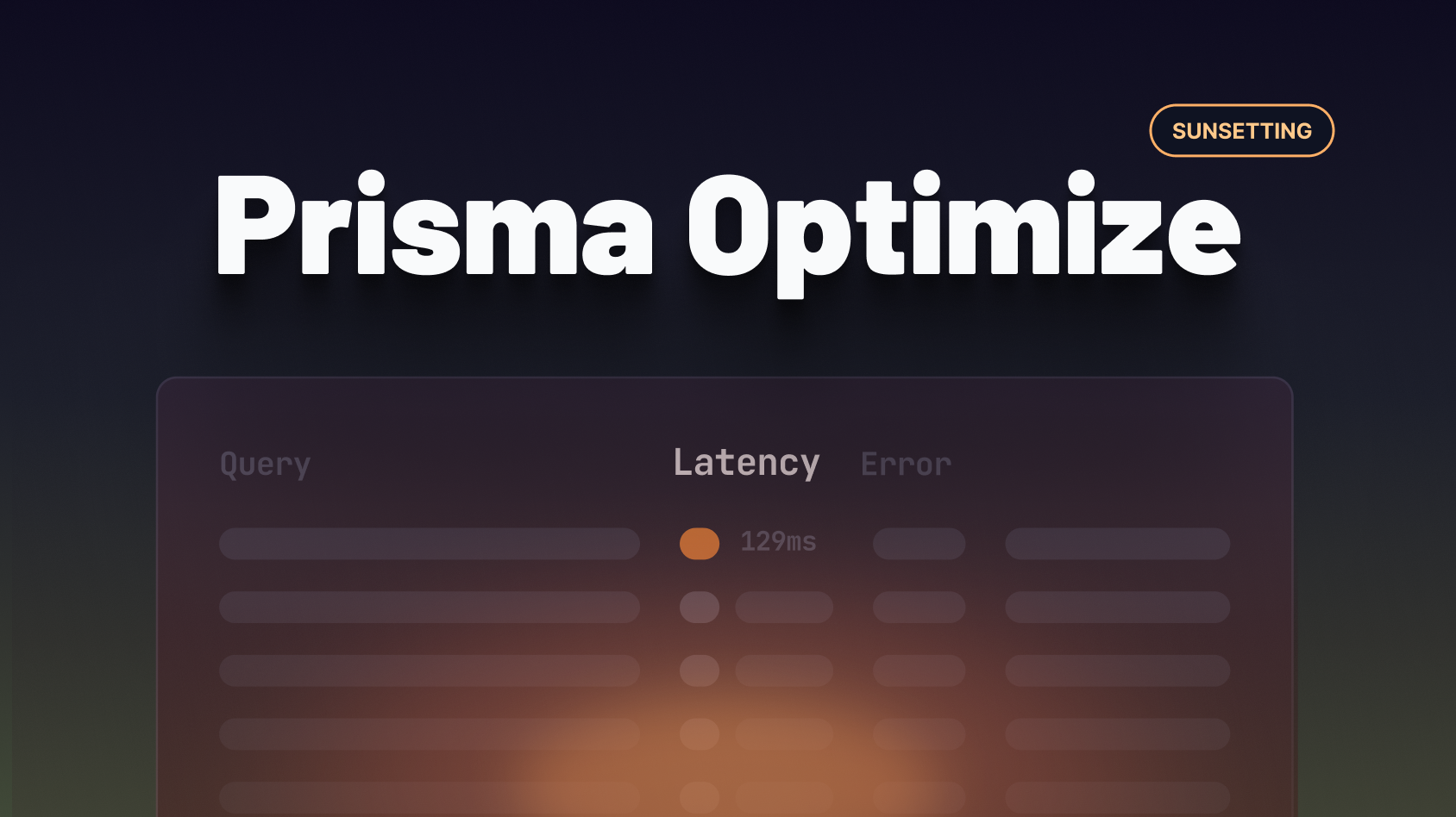Sunsetting Prisma Optimize