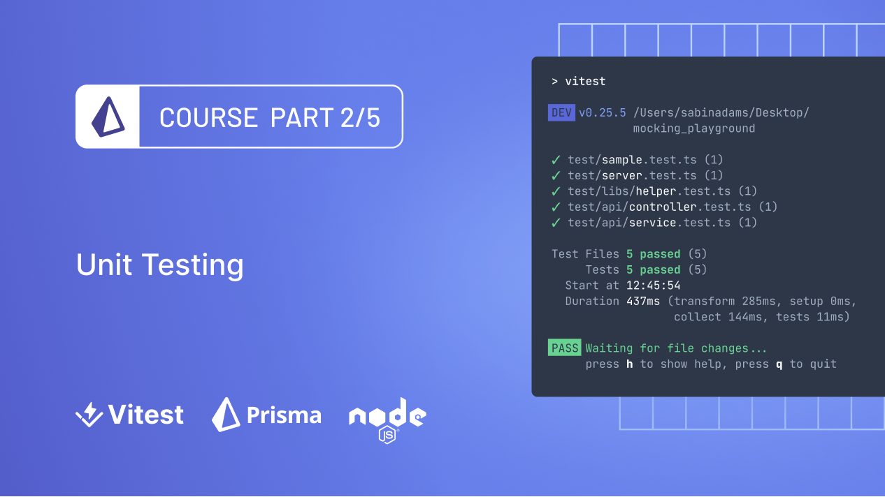 Unit Testing Prisma Code with Vitest (Prisma 7)