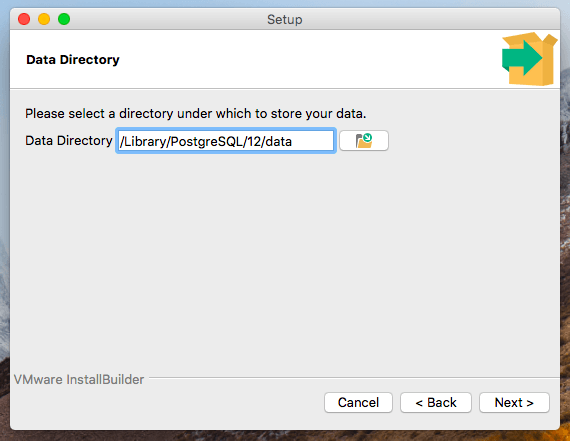 PostgreSQL data directory