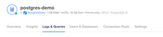 DigitalOcean Logs & Queries Menu Item