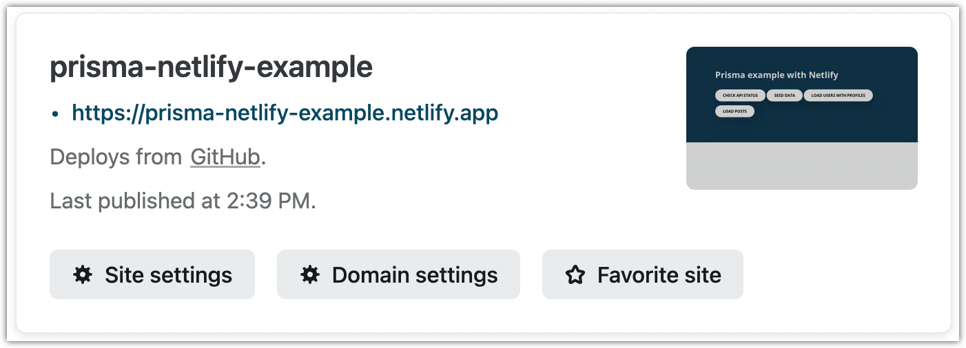 Netlify admin UI